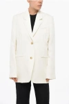 Totême Flush Pocketed Single-breasted Blazer In White