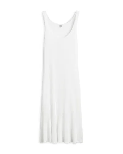 Totême Fluted Hem Dress In Neutral