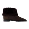 Totême Toteme Fold Down Ankle Boots In Brown
