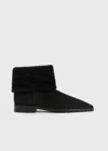 Totême Fold-down Shearling Boots In Black