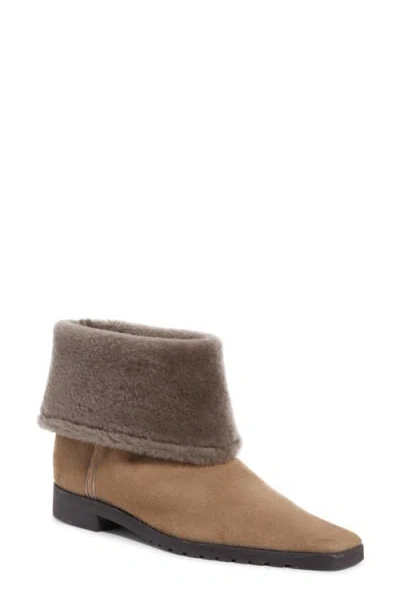 TOTÊME TOTEME FOLDOVER GENUINE SHEARLING BOOTIE