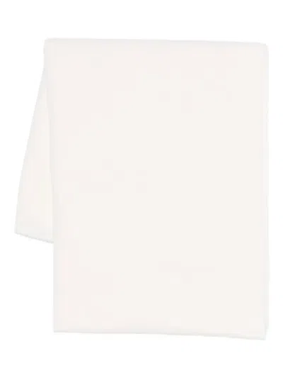 Totême Frayed -trim Classic Scarf In Neutral