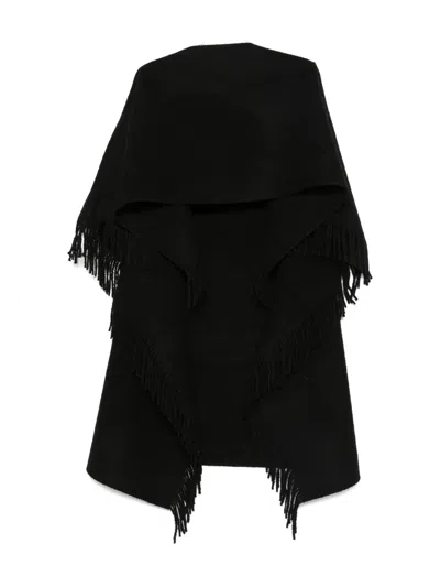 Totême Fringe-detailing Scarf In Black