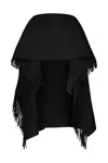 Totême Toteme Fringe Poncho Clothing In Black