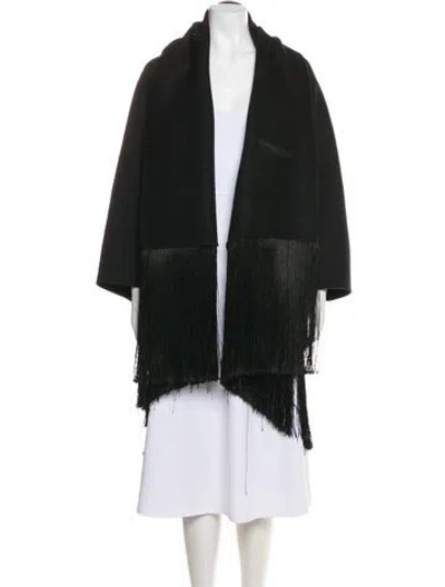 Pre-owned Totême Fringed Double Jacket Wool Jacket In Multi