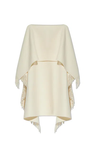 Totême Toteme Fringed Poncho In Red