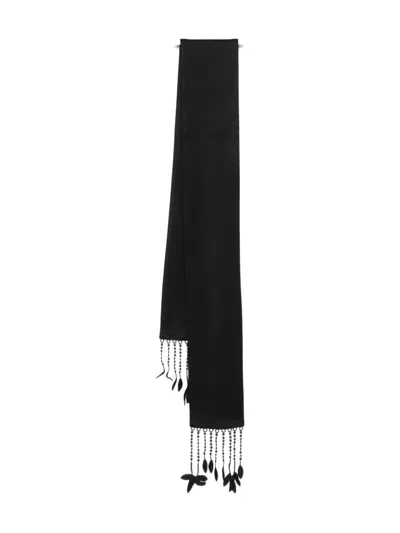 Totême Fringed Scarf In Black
