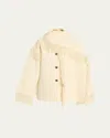 Totême Fringed Scarf Jacket In White