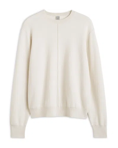 Totême Front Seam Stretch Sweater In Neutral