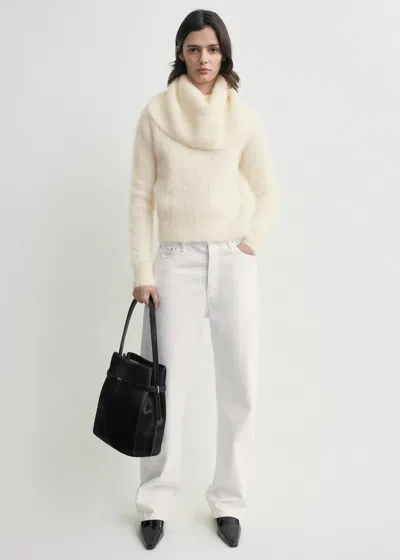 Totême Funnel Alpaca-blend Knit Milk In White