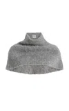 Totême Funnel Alpaca-blend Neck Warmer In Gray