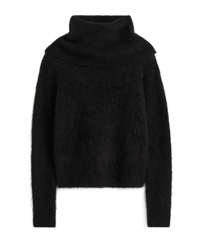 Totême Funnel Sweater In Black