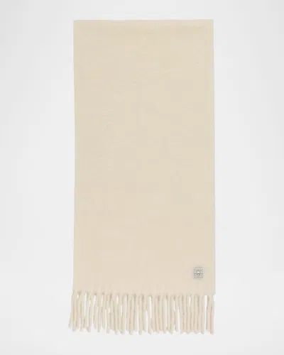 Totême Fuzzy Alpaca-blend Scarf In Red