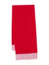 Totême Fuzzy Fringed Scarf In Red