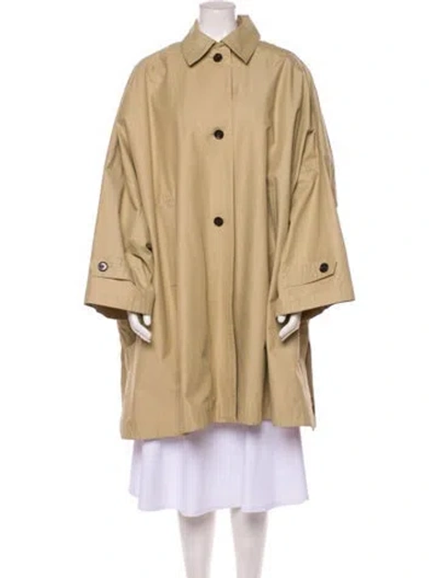 Pre-owned Totême Gabardine Car Coat In Neutral
