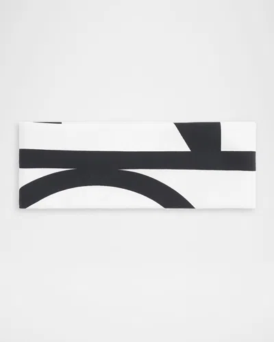 Totême Garderob Monogram Headband In White