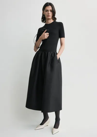 Totême Gathered Evening Skirt Black
