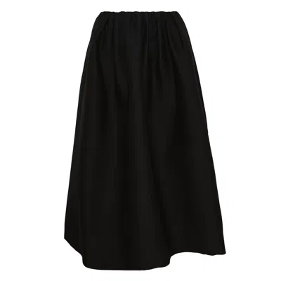 Totême Gathered Evening Skirt In Black