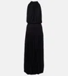 Totême Toteme Gathered Jersey Maxi Dress In Black