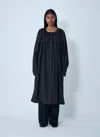Totême Gathered Parachute Coat In Black