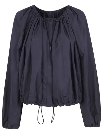 Totême Toteme Gathered Parachute Coat In Black