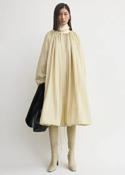 Totême Gathered Parachute Coat Ecru In Neutral