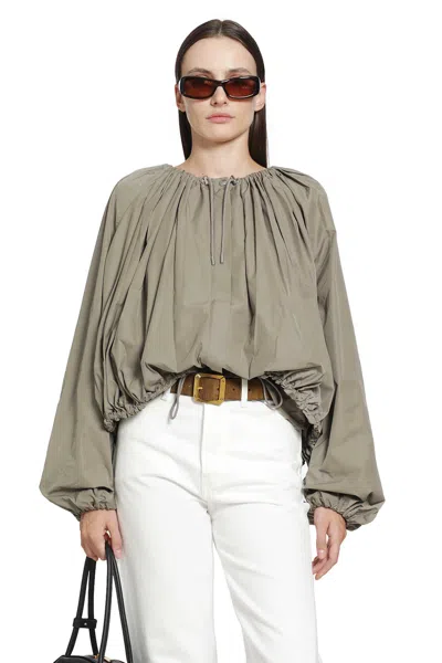Totême Gathered Parachute Jacket In Beige