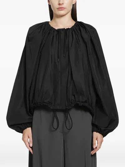 Totême Gathered Parachute Jacket Black