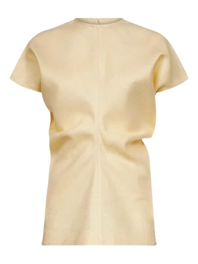 TOTÊME GATHERED SHORT-SLEEVE TOP