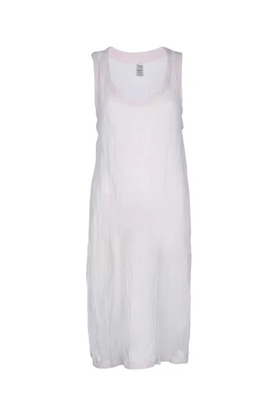Totême Toteme Crinkled Gauze Tank Dress In Pink