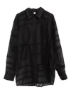 Totême Toteme Shirt With Monogram In Black