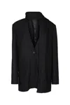 Totême Stylish Jacket With Front Pocket And Notched Lapel In Blue