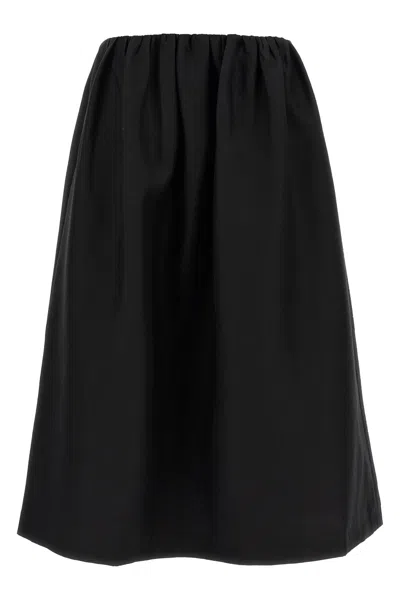 Totême 'gathered Evening' Skirt In Black