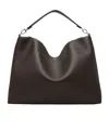 Totême Brown Bevel Grained-leather Tote In Brown