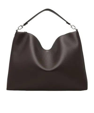 TOTÊME GRAIN LEATHER HANDBAG