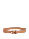 Totême Pebbled Leather Belt In Brown