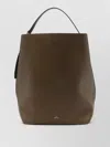Totême Grained Leather Belted Tote Shoulder Bag