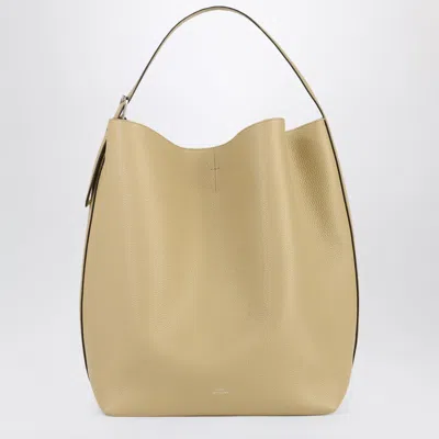 Totême Toteme Grained Leather Medium Tote Bag In Beige