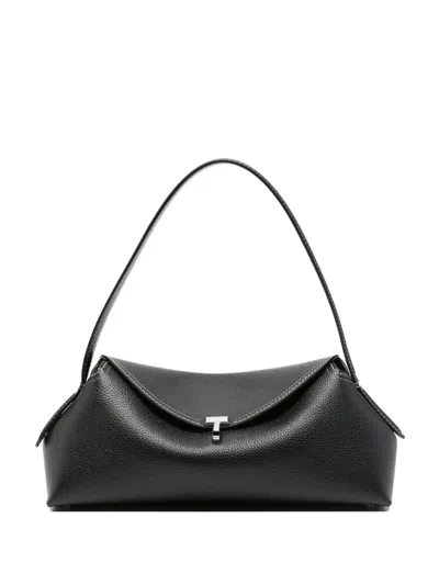 Totême Grained Leather T-lock Shoulder Bag In Pink