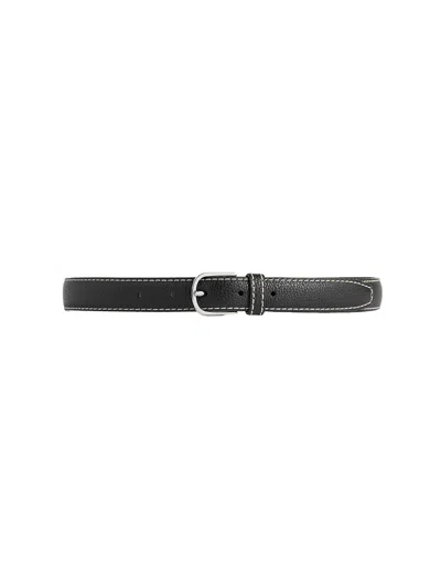 Totême Toteme Grained-leather Belt In Black