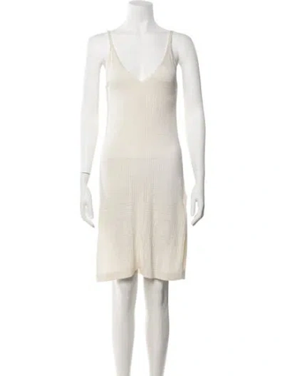 Pre-owned Totême Graphic Print Mini Dress In Neutrals