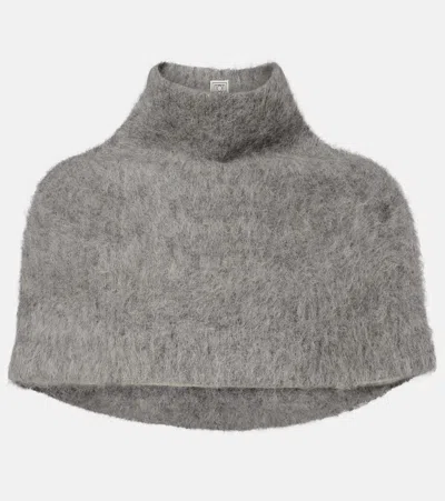 Totême Alpaca-blend Scarf In Gray