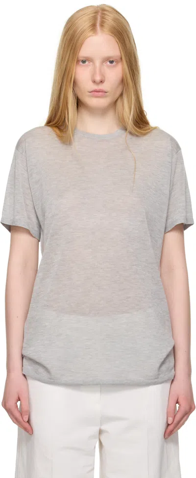 Totême Short-sleeve T-shirt In Gray