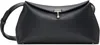 Totême Gray T-lock Leather Clutch In Shark 026