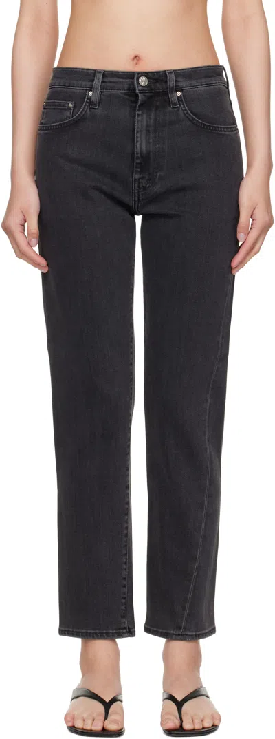 Totême Gray Twisted Seam Jeans