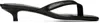 Totême Toteme Croc-embossed Leather Flip-flop Sandals In Black