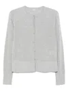 Totême Cardigan Toteme Woman Color Grey In Gray