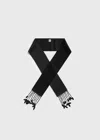 Totême Guipure Lace Tuxedo Scarf Black In Black