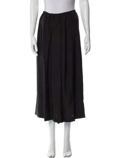 Pre-owned Totême Habutai Wrap Slacks Wide Leg Pants In Black