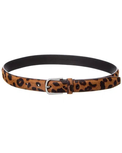 Totême Toteme Pony Hair Leather Belt In Brown
